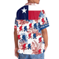 Bold Texas Forest Creature Wilderness Hawaiian Shirt Pattern Detail For Summer Holidays And Outdoor Fun