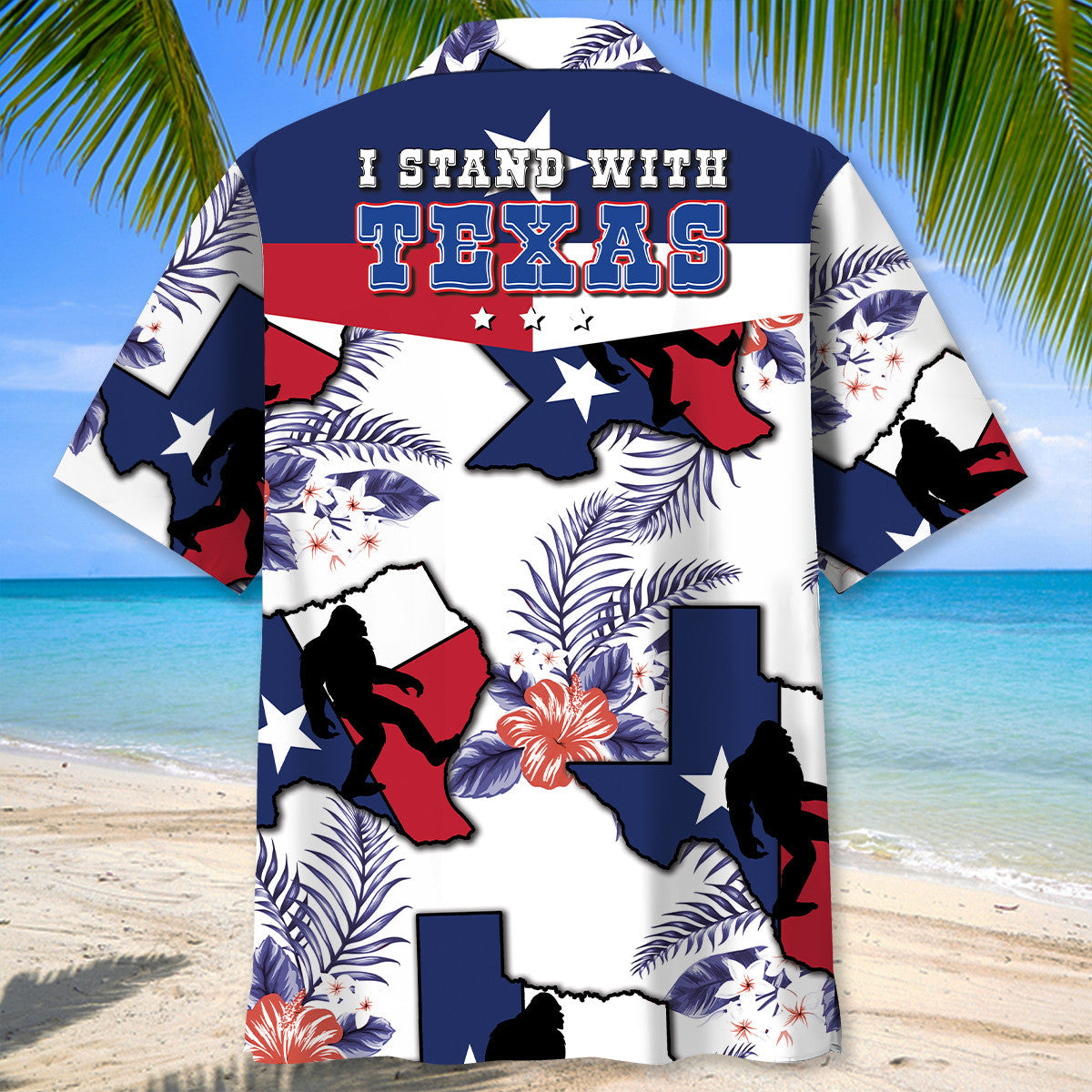Texas Forest Creature Wilderness Hawaiian Shirt Design View For Casual Summer Styling