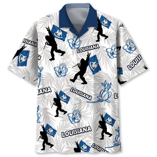 Louisiana Forest Creature Bayou Hawaiian Shirt Design View For Resort Travel And Thoughtful Gifting
