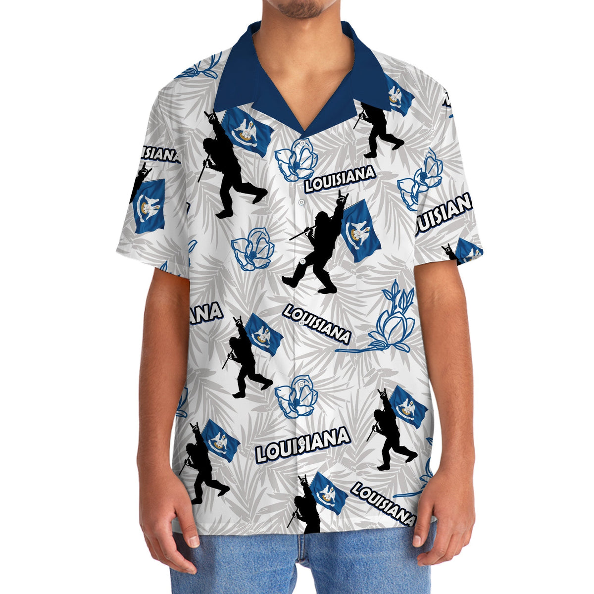 Louisiana Forest Creature Bayou Hawaiian Shirt Design Detail For Sunny Adventures And Casual Wear
