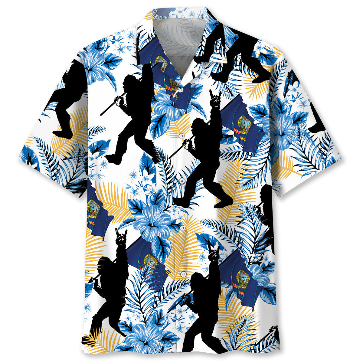 Forest Creature Idaho Proud Wilderness Hawaiian Shirt For Summer Events And Casual Outdoor Wear