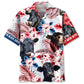 Black Angus Ranch Hawaiian Shirt Pattern Detail For Vacation Travel And Daily Wear