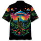 Alien Forest Creature Pocket Fun Hawaiian Shirt Artwork View For Coastal Escapes And Resort Style