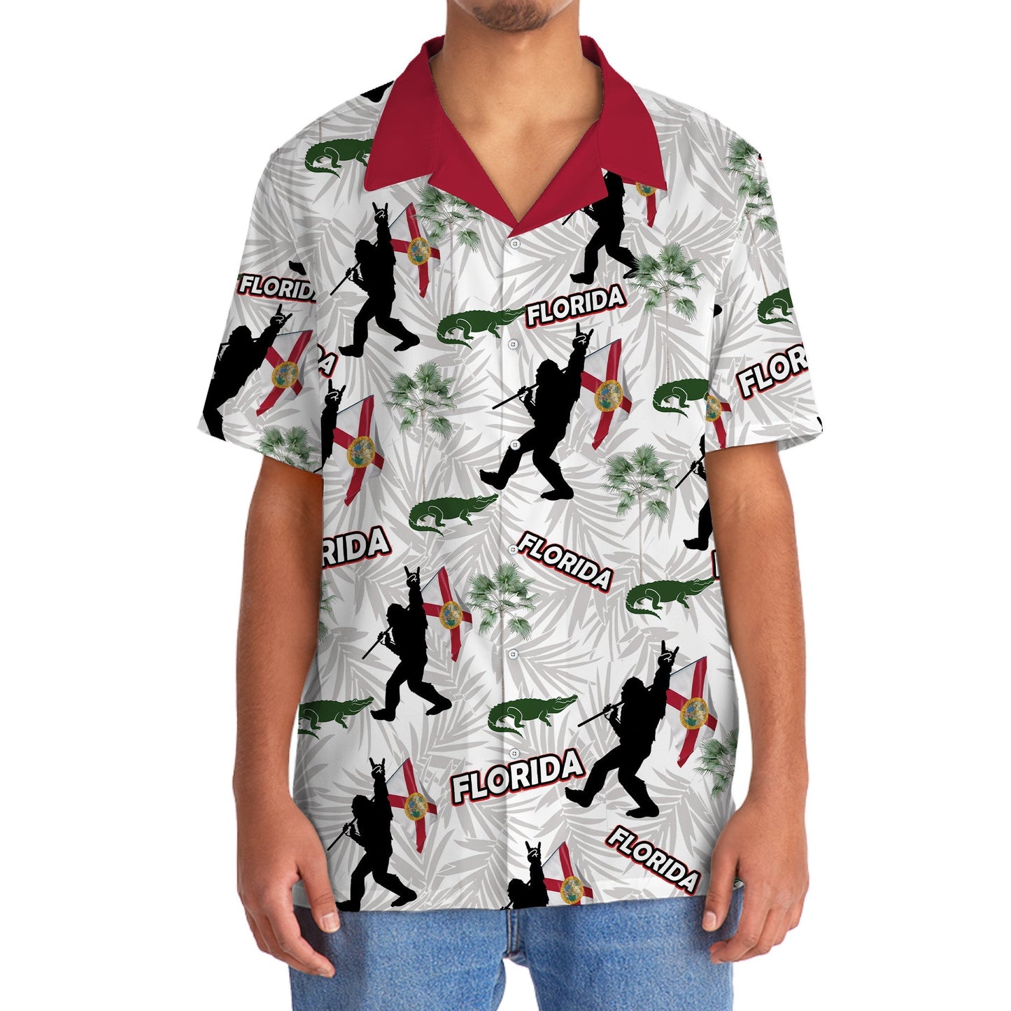 Tropical Florida Proud Forest Creature Hawaiian Shirt Artwork View For Coastal Escapes And Resort Style