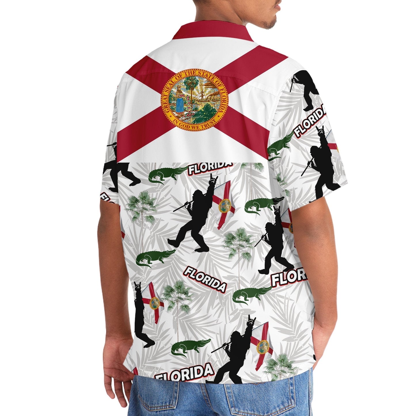 Tropical Florida Proud Forest Creature Hawaiian Shirt For Summer Events And Casual Outdoor Wear