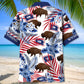 Western Wyoming Proud Pocket Hawaiian Shirt Pattern Detail For Summer Holidays And Outdoor Fun