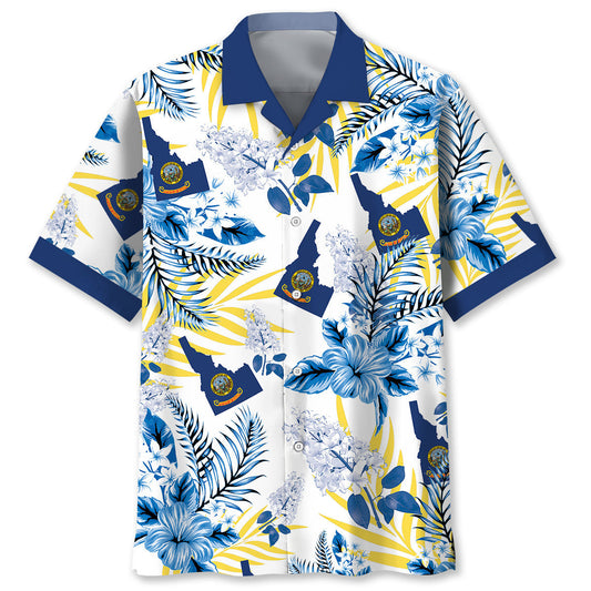 Idaho Proud Scenic Adventure Hawaiian Shirt Artwork View For Weekend Travel And Beach Style