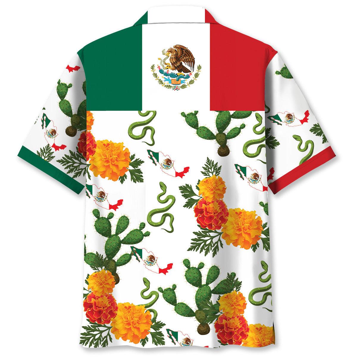 Mexico Cactus Desert Hawaiian Shirt Pattern View For Lightweight Everyday Style