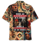 Bohemian American Proud Tribal Hawaiian Shirt For Resort Getaways And Comfortable Summer Activities