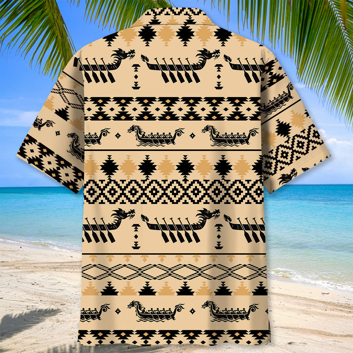 Dragon Boat Festival Coastal Hawaiian Shirt For Summer Vacation And Beach Travel