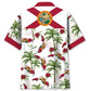 Tropical Florida Palm Map Hawaiian Shirt For Warm Weather Adventures And Everyday Comfort
