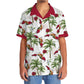 Tropical Florida Palm Map Hawaiian Shirt For Summer Events And Casual Outdoor Wear