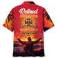 Firefighter Retirement Pocket Tribute Hawaiian Shirt Artwork View For Coastal Escapes And Resort Style