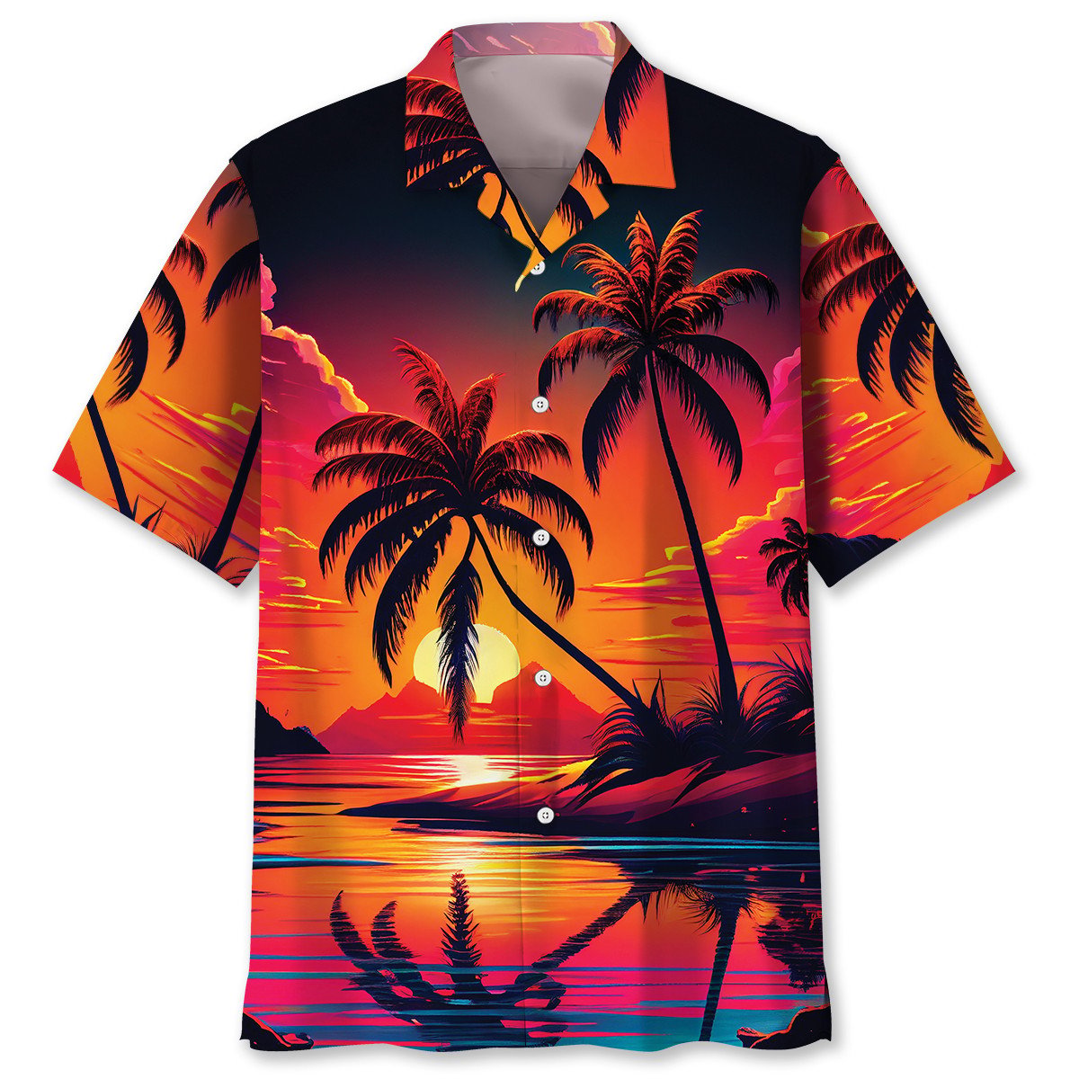 Tropical Firefighter Retirement Tribute Hawaiian Shirt Artwork View For Weekend Travel And Beach Style
