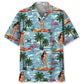 Tropical Surfing Aloha Girl Hawaiian Shirt For Coastal Adventures And Warm Weather Wear