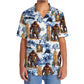 Tropical Surfing Forest Creature Surfboard Hawaiian Shirt Pattern View For Relaxed Warm Weather Outfits
