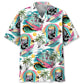 Skull Surfing Beach Hawaiian Shirt Design Detail For Beach Days And Holiday Travel