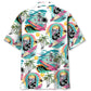Skull Surfing Beach Hawaiian Shirt Pattern View For Lightweight Everyday Style