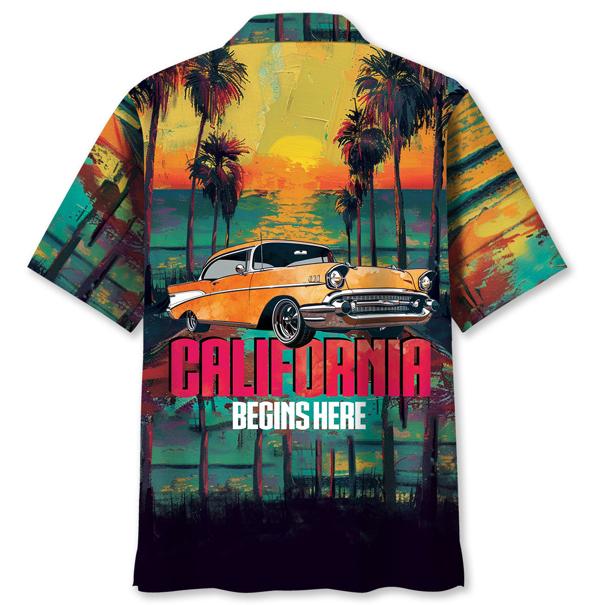 California Coastal Hawaiian Shirt Pattern View For Relaxed Warm Weather Outfits