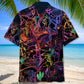Neon Vintage Retro Cowboy Hawaiian Shirt For Coastal Adventures And Warm Weather Wear