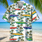 Colorful Boat Power Racing Hawaiian Shirt Pattern View For Lightweight Everyday Style