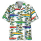 Colorful Boat Power Racing Hawaiian Shirt Design Detail For Beach Days And Holiday Travel