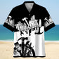 Black Tropical Carpenter Proud Hawaiian Shirt Artwork Detail For Resort Trips And Outdoor Activities