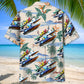 Boat Power Racing Coastal Hawaiian Shirt Pattern View For Lightweight Everyday Style