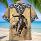Vintage Western Retro Cowboy Hawaiian Shirt For Beach Parties And Weekend Getaways