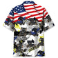 Car Dirt Track Racing Sprint USA Hawaiian Shirt Pattern Detail For Vacation Travel And Daily Wear