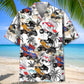 Tropical Retro Car Sprint Racing Hawaiian Shirt Pattern Detail For Summer Holidays And Outdoor Fun