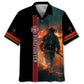 Firefighter Faith Bless Tribute Hawaiian Shirt For Coastal Adventures And Warm Weather Wear