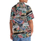 Tropical Boat Pontoon Coastal Hawaiian Shirt Pattern View For Lightweight Everyday Style