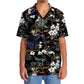Black Car Sprint Racing Hawaiian Shirt Artwork Detail For Resort Trips And Outdoor Activities