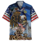 American Pride Us Veterans Tribute Hawaiian Shirt For Beach Parties And Weekend Getaways