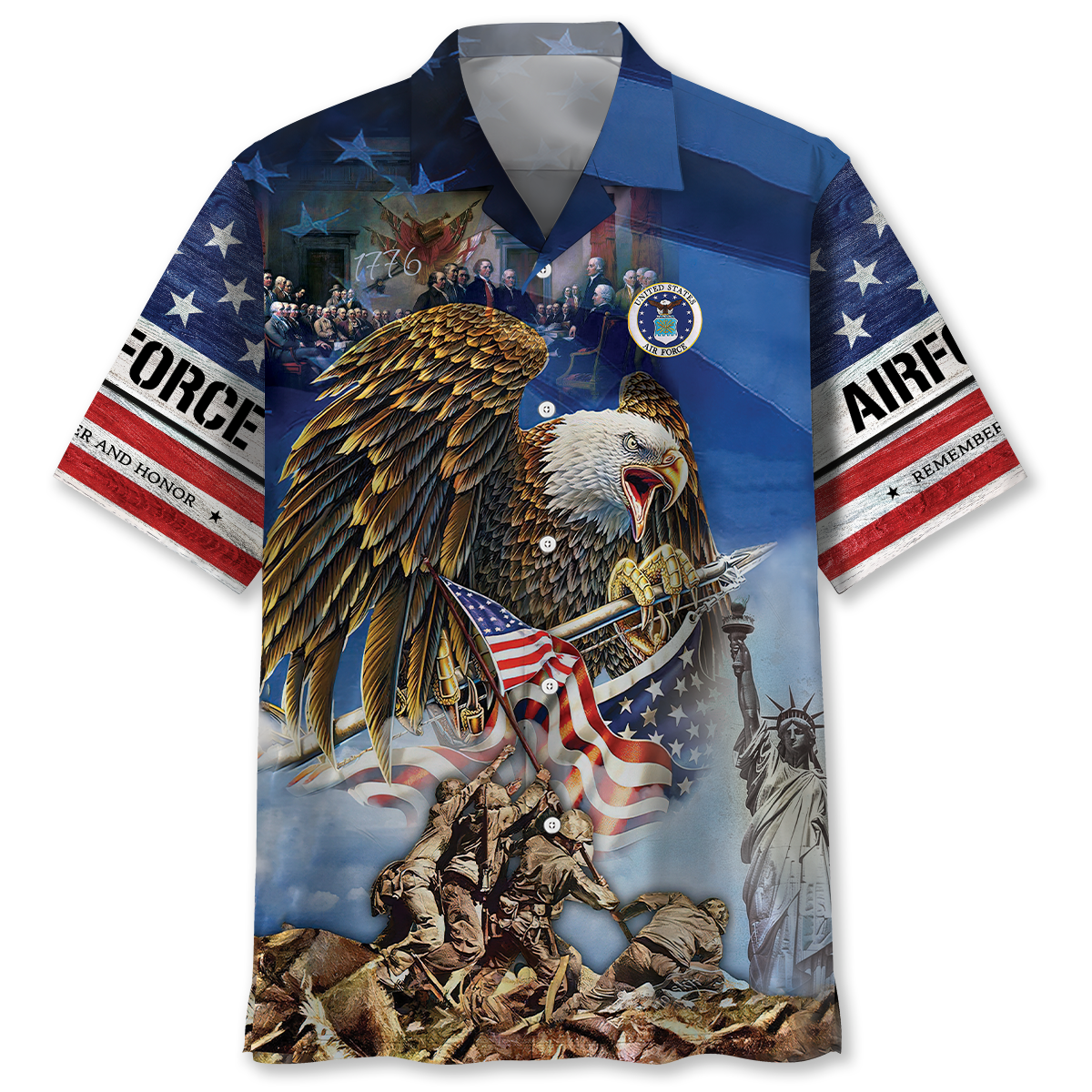 American Pride Us Veterans Tribute Hawaiian Shirt For Warm Weather Adventures And Everyday Comfort