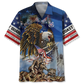 American Pride Us Veterans Tribute Hawaiian Shirt Artwork View For Coastal Escapes And Resort Style