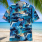 Blue Tropical Cruise Hawaiian Shirt Design View For Resort Travel And Thoughtful Gifting