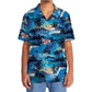 Blue Tropical Cruise Hawaiian Shirt Artwork View For Weekend Travel And Beach Style