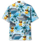 Blue Tropical Duck Cruise Hawaiian Shirt For Summer Vacation And Beach Travel