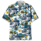 Tropical Floral Cruise Hibiscus Hawaiian Shirt Artwork Detail For Tropical Trips And Casual Outings