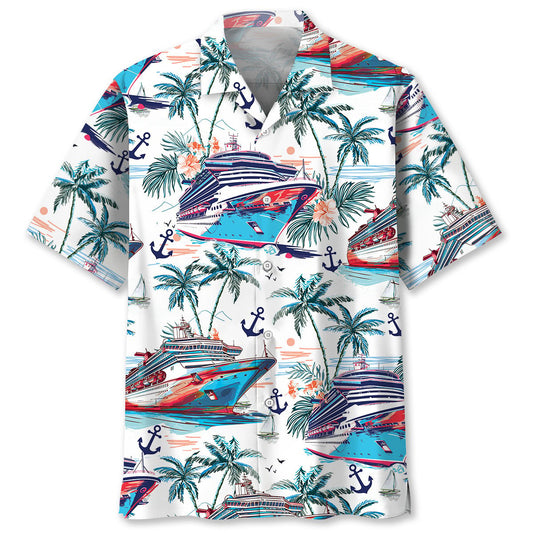Tropical Cruise Summer Hawaiian Shirt Pattern View For Relaxed Warm Weather Outfits