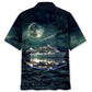 Tropical Cruise Moonlight Hawaiian Shirt Pattern View For Lightweight Everyday Style