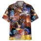 Patriotic Rustic Welder Hawaiian Shirt Pattern View For Lightweight Everyday Style