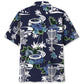 Blue Cycling Nature Adventure Hawaiian Shirt Design View For Resort Travel And Thoughtful Gifting