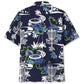 Blue Disc Golf Nature Adventure Hawaiian Shirt For Poolside Relaxation And Sunny Getaways