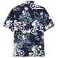 Blue Bicycle Mountain Nature Adventure Hawaiian Shirt Pattern View For Lightweight Everyday Style