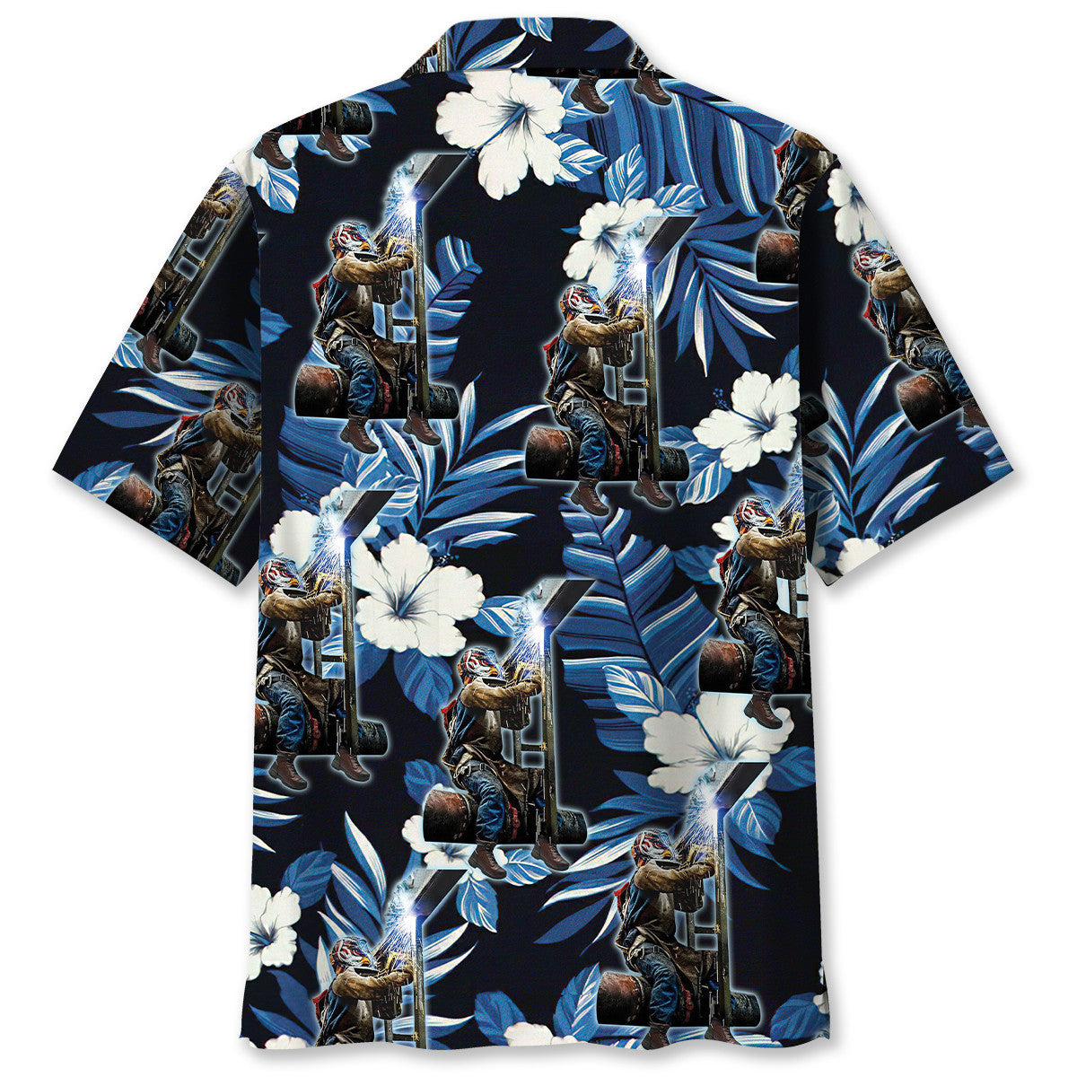 Rustic Welder Proud Hawaiian Shirt Artwork View For Coastal Escapes And Resort Style