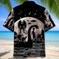Alien Forest Creature Nessie Night Adventure Hawaiian Shirt For Coastal Adventures And Warm Weather Wear