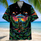 Bold Alien Forest Creature Middle Finger Hawaiian Shirt For Summer Events And Casual Outdoor Wear